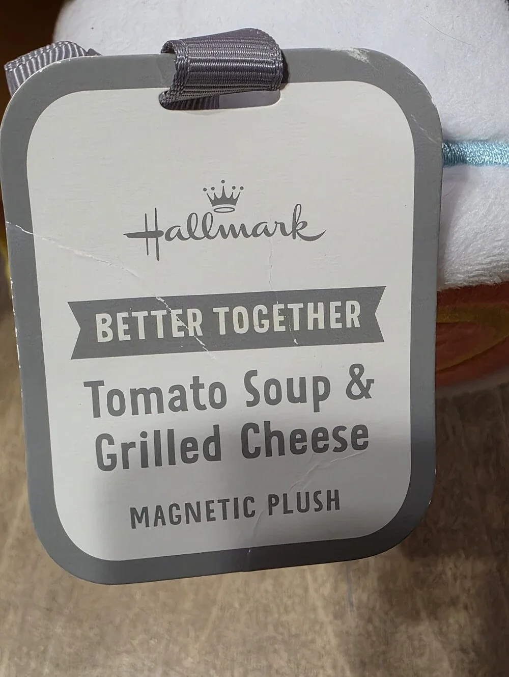 Hallmark Better Together Magnetic Tomato Soup & Grilled Cheese Plush Hallmark
